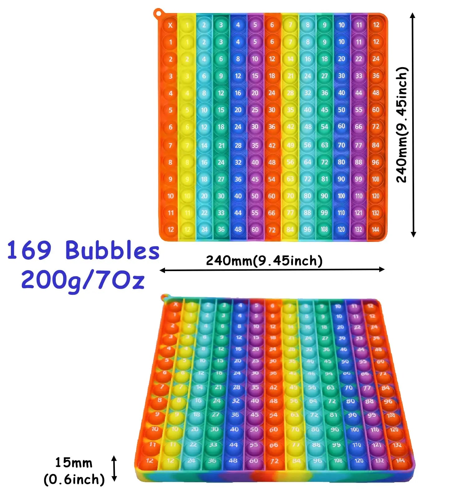 Push Bubble - Tabla de Multiplicación Montessori